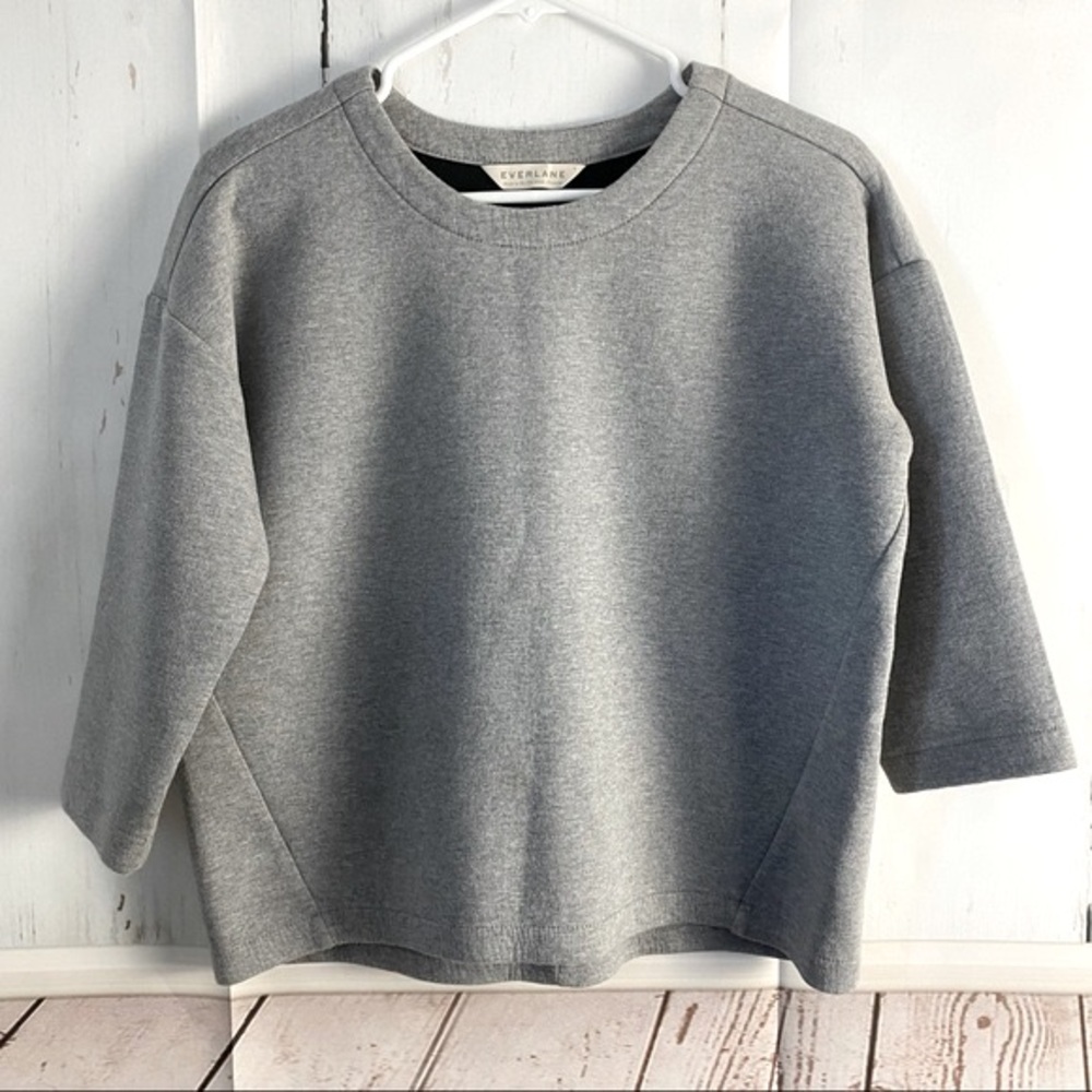 Everlane • Cropped Half Sleeve Sweatshirt